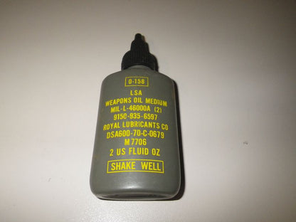 US ARMY Waffenölflasche 1970 Vietnamtime DEKO