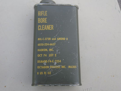 Vietnamtime rifle bore cleaner bottle 1974 dated