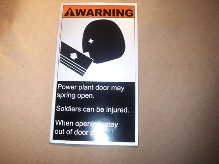 Aufkleber Warning 4, M113