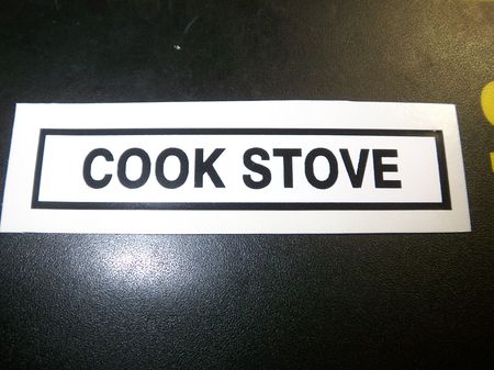 Aufkleber  Cook Stove 