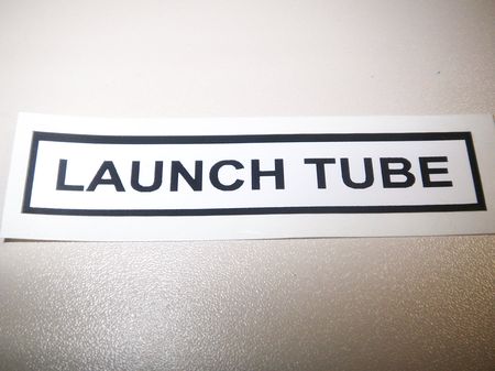 Aufkleber: Launch Tube 