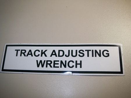 Aufkleber: Track Adjusting Wrench 