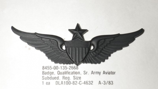Qualifikationsabzeichen US ARMY Aviator / Pilot Hubschrauber 