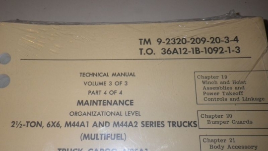 Reparaturanleitung REO M35A2, TM 9-2320-209-20-3-4 
