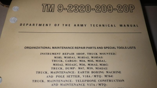Ersatzteilliste M35A2 Serie TM9-2320-209-20P 