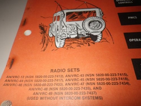 Manual Funkeinbau VRC Radio Sets US ARMY 